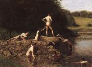 Thomas Eakins Swimming oil painting on canvas